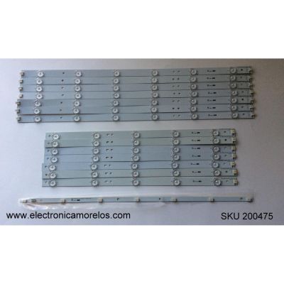 KIT DE LED PARA TV / TPV TPT500J1-HVN04 REV:S200C / GJ-500-DLEDII-D711-L-V2 / GJ-500-DLEDII-D711-R-V2 / MODELO LC-50LB150U